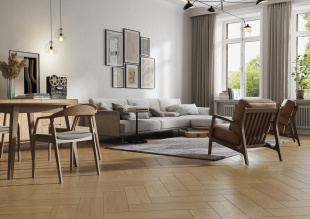 Керамогранит Cersanit  Teakwood светло-коричневый рельеф арт. 17898 (18,5x59,5) матовый